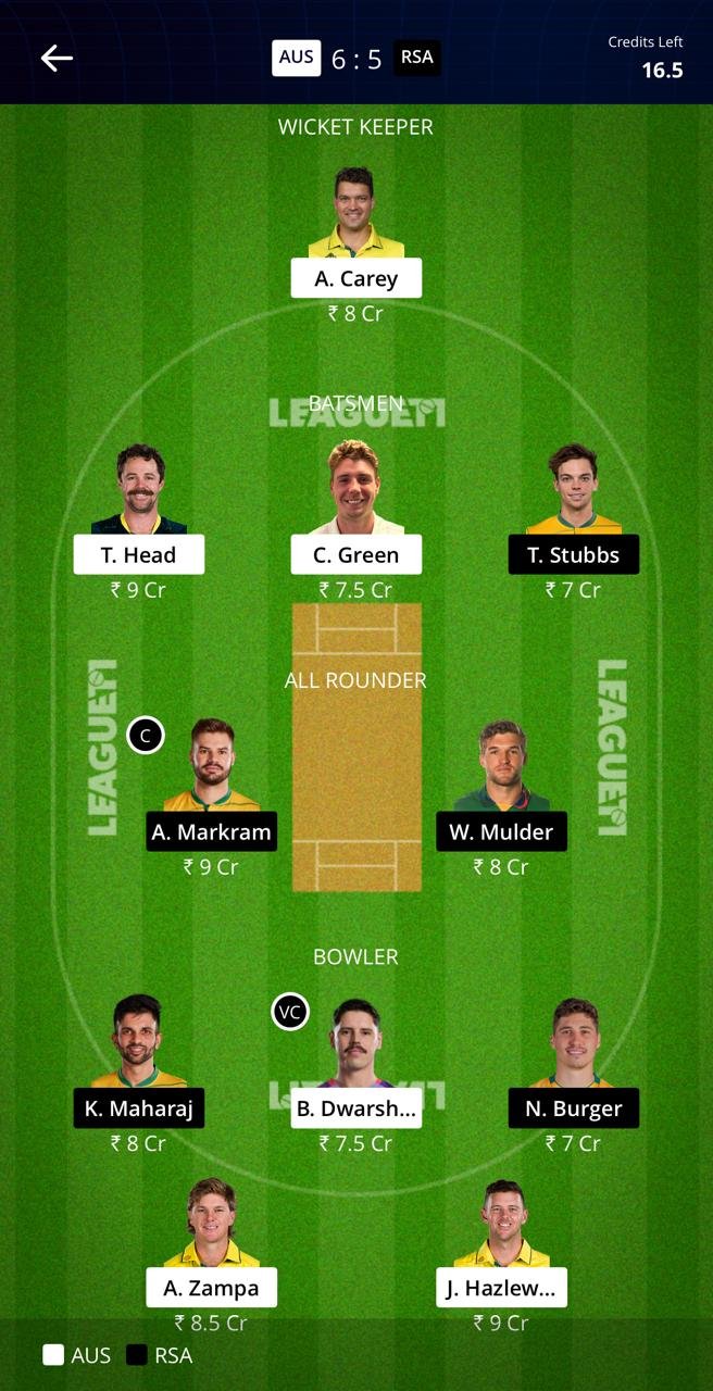 AUS VS SA 3RD ODI