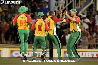 CPL 2025 SCHEDULE