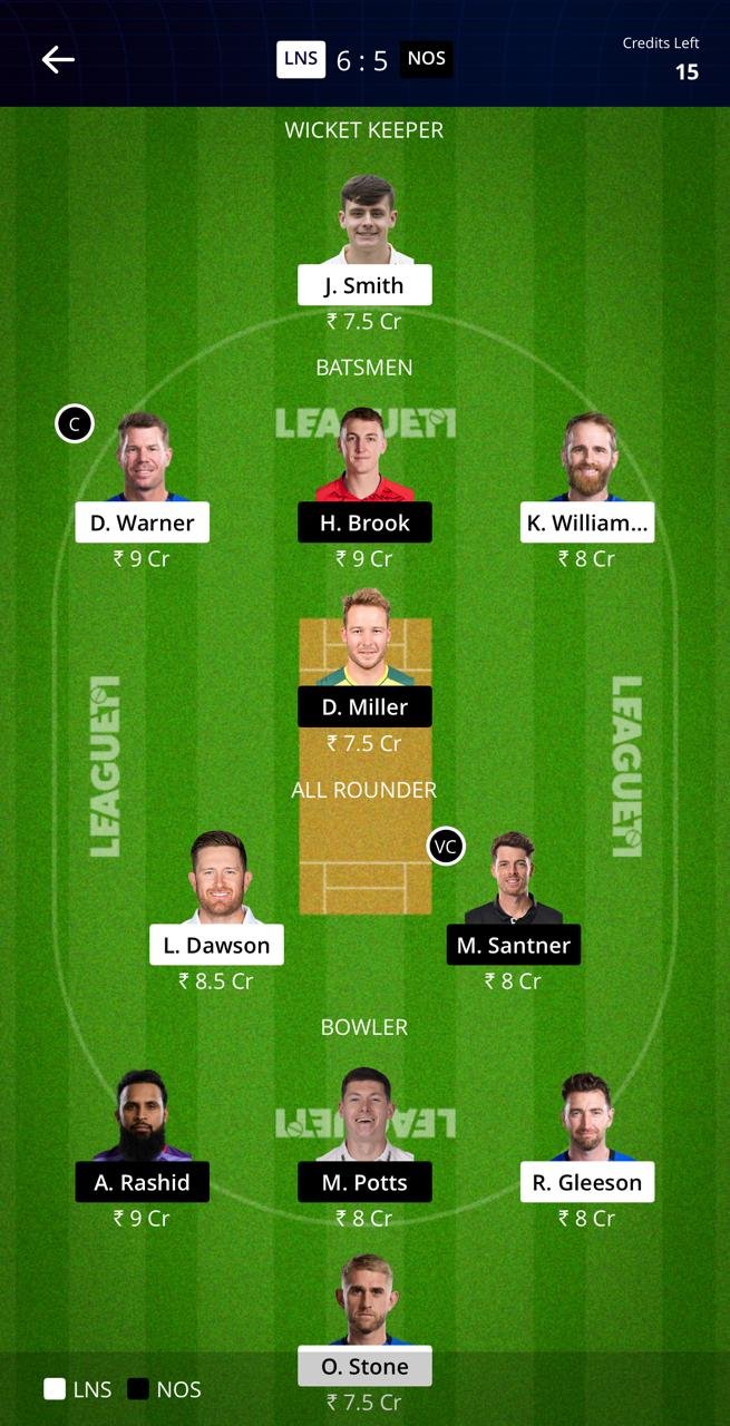 LNS VS NOS LEAGUE11 TEAM