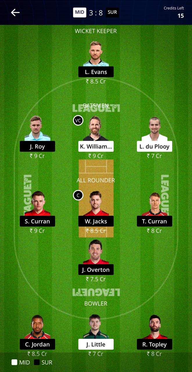 MID VS SUR LEAGUE11 TEAM